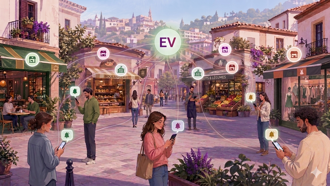 Ecosistema Eventify: asociación, comercios y clientes conectados